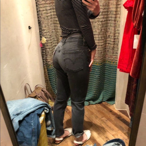 Levi’s 501 Skinny Jeans Black Denim W26 L28 - Picture 3 of 10